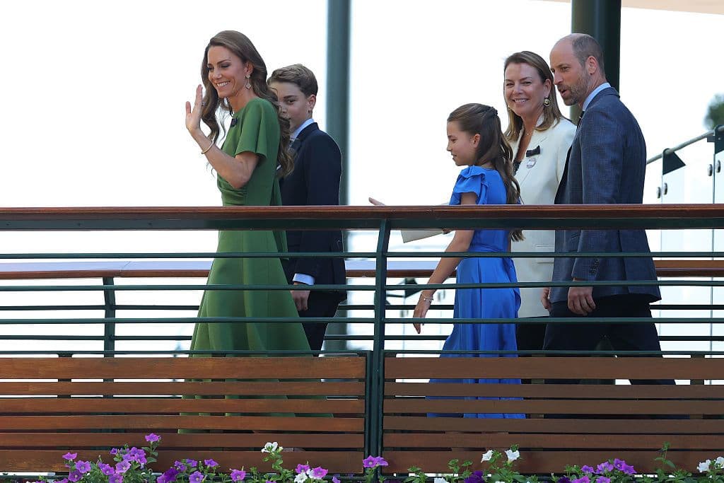 Wimbledon: William, Kate, George e Charlotte, i principi del Galles quasi al completo per la finale fra Sinner e Zverev