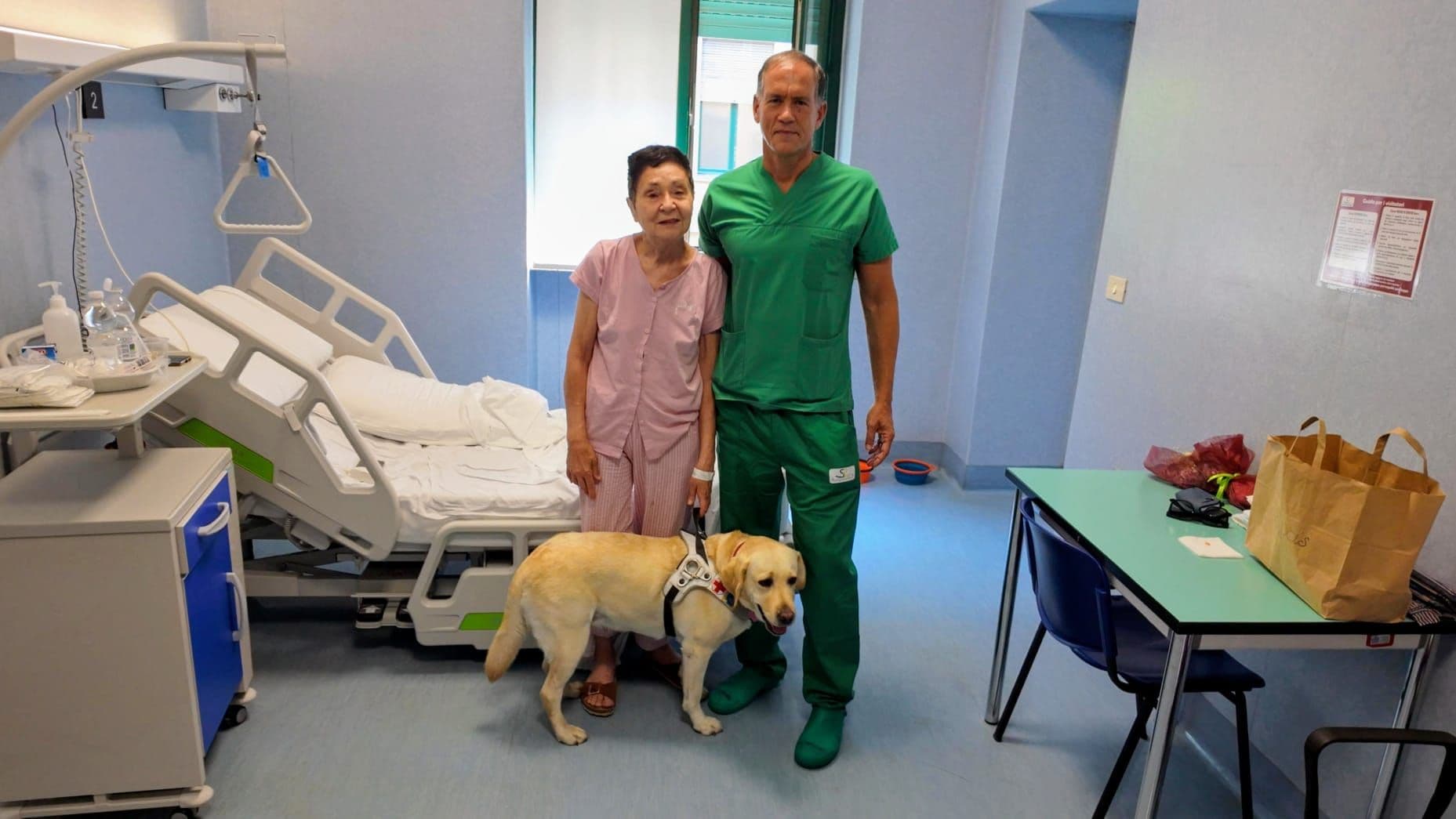Pet Therapy in corsia a Torino: il caso di Joe, in reparto con la sua padrona per tre settimane. Il Direttore Sanitario: «Ci siamo attrezzati affinché la paziente potesse affrontare l’intero percorso con accanto il proprio cane guida»
