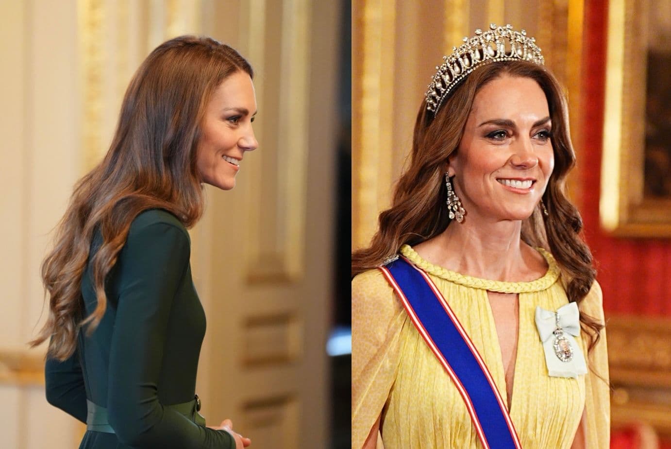 Kate Middleton, regina delle onde e dello smokey eyes: i beauty look della principessa per la visita del sultano dell'Oman